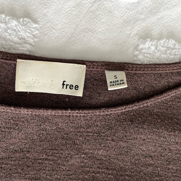 ARITZIA | WILFRED FREE | DRESS | HEATHERED BROWN | SIZE SMALL - Picture 4 of 4